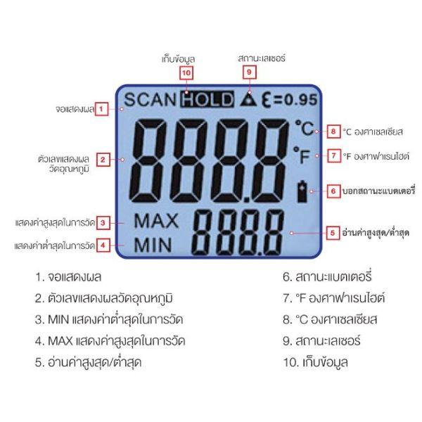 CEM เครื่องวัดอุณหภูมิอินฟราเรด Mini Infrared Thermometers│-30ºC to 260ºC